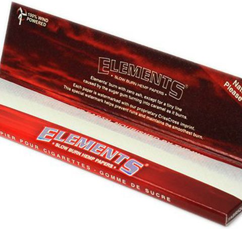 Cartine Elements Rosse Lunghe Red King Size Slim