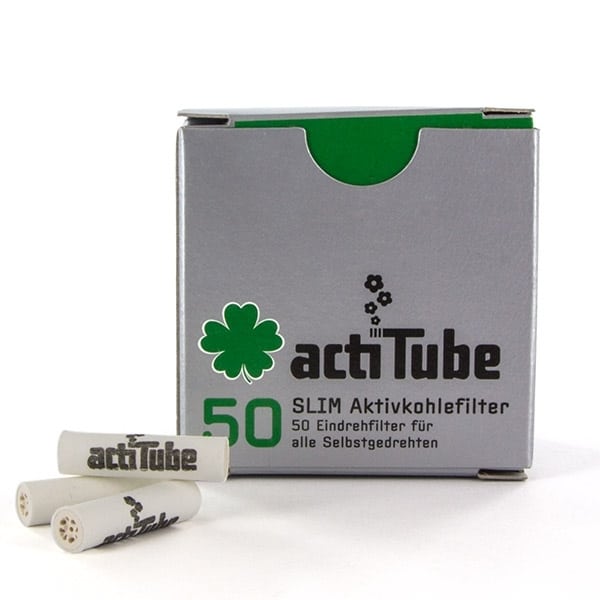 ActiTube Filtri Slim 7mm Carboni Attivi - Scatoletta 50 Pz