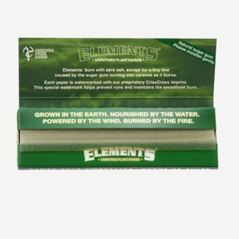 Cartine ELEMENTS ® Medium 1¼ Verdi Unrefined Green