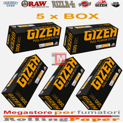 Tubetti Gizeh Full Flavor Extra King Size Extra long Filter Τubes 200er