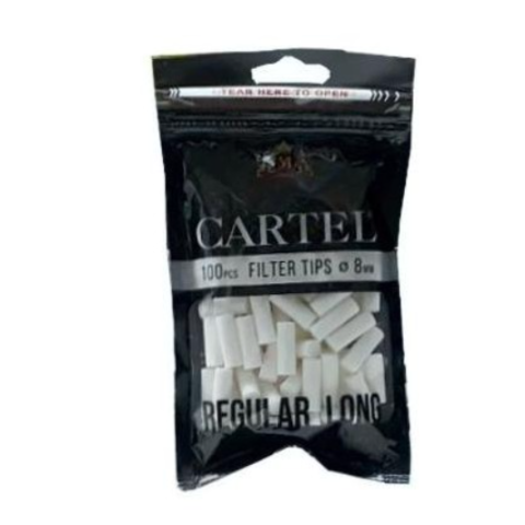 Filtre Cartel Lungo 8mm 22mm Regular Size Long 20 Bustine 100 Filtrini